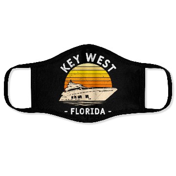 Discover KEY-WEST FLORIDA Sailing Sunshine-State West Keys Face Masks