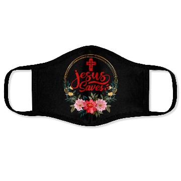 Discover Jesus Saves Bible Text Love Jesus Christian Face Masks
