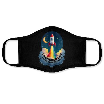 Discover Launched Out - Never Looking Back, Gay Getting Out Face Masks