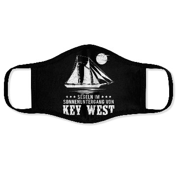 Discover Florida SUNSET SAILING IN KEY-WEST Face Masks