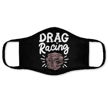 Discover Drag Racing Drag Racer Face Masks