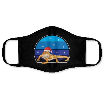 Discover Iguana Christmas Light Sweater Funny Animals Lover Face Masks