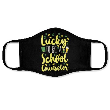 Discover School Counselor St Patricks Day Face Masks