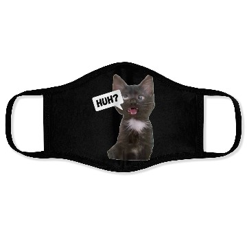 Discover Funny Cross Eyed Cat Meme Huh Funny Cat Face Masks