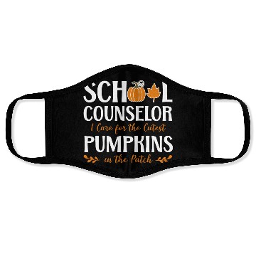 Discover School Counselor Pumpkin Fall Face Masks