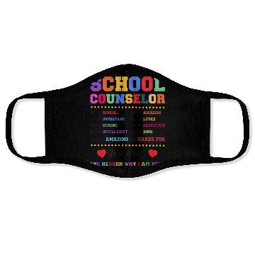 Discover School Counselor School Counselor Face Masks