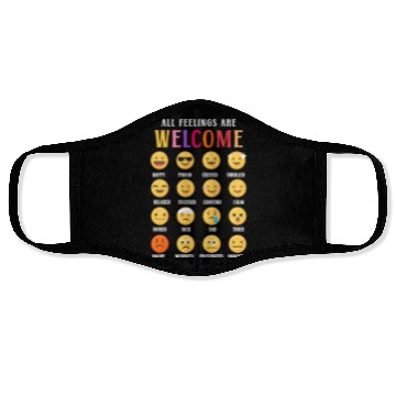 Discover School Counselor All Feelings Are Face Masks