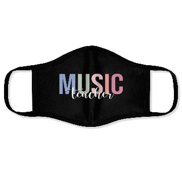 Discover Music Teacher School Musician Face Masks