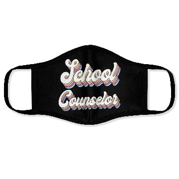 Discover School Counselor Retro 80s 90s Face Masks