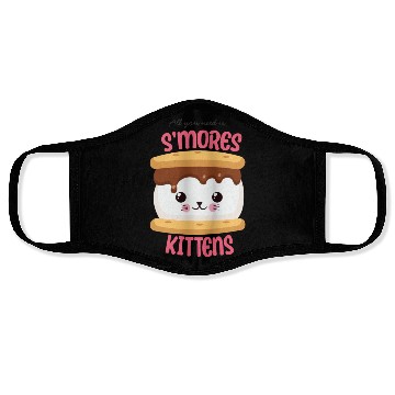 Discover All You Need Is S'mores Kittens Face Masks