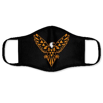 Discover Triangle Eagle with Bold Geometric Pattern Face Masks