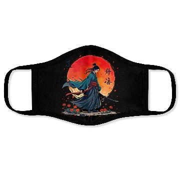 Discover Samurai Warrior Embraces Spirits Face Masks