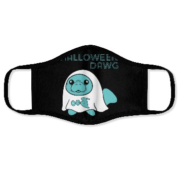 Discover Ghost Manatee - Halloween Dawg Face Masks