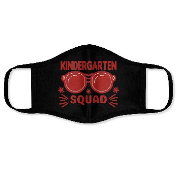 Discover Kindergarten Squad - Kindergarten Teacher Face Masks
