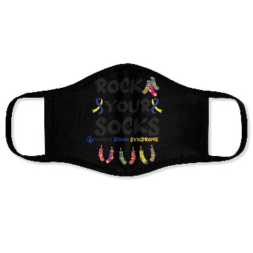 Discover World Down Syndrome Awareness T21 Homie Teacher Face Masks