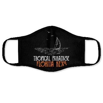 Discover West Keys TROPICAL PARADISE FLORIDA KEYS Face Masks
