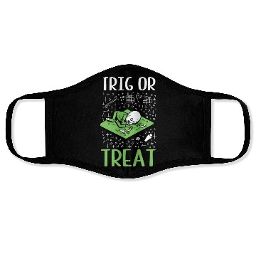 Discover Halloween Math Teacher Trig Or Treat Zombie Face Masks