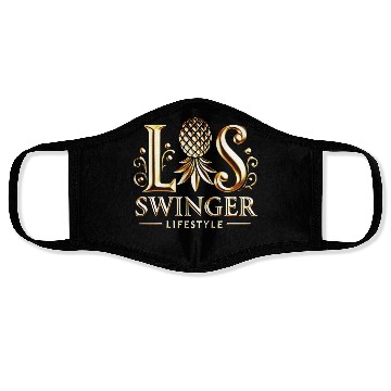 Discover Gold LS Swinger Lifestyle Joggers Face Masks