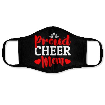 Discover Proud Cheer Mom Cheerleading Mommy Mother's Day Face Masks