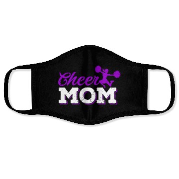 Discover Cheer Mom Funny Cheerleading Mommy Mother's Day Face Masks
