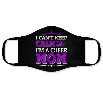 Discover Keep Calm Cheer Mom Cheerleading Mother's Day Face Masks
