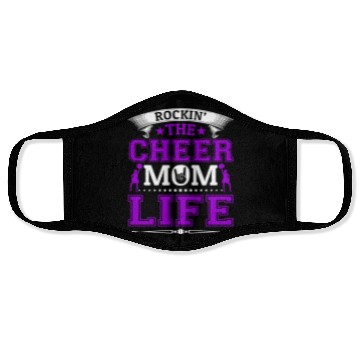 Discover Tha Cheer Mom Life Cheerleading Mommy Mother's Day Face Masks