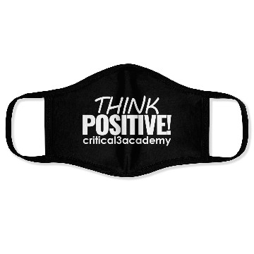 Discover Think Positive! critical3academy Face Masks