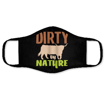 Discover Highland Cow Dirty By Nature Face Masks
