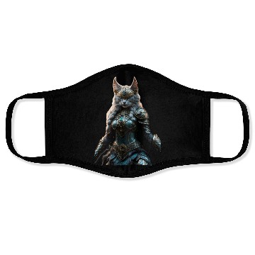 Discover Valkyrie cat (Viking cat) Valhalla calling Face Masks