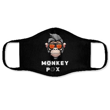 Discover funny monkey pox Face Masks