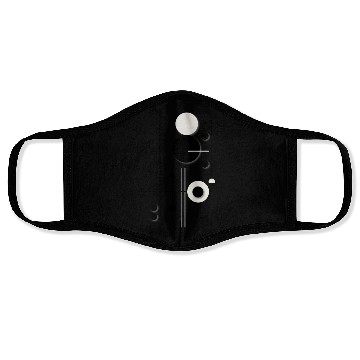 Discover Minimalist Geometric Circle Symphony Lines Face Masks