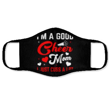 Discover A Good Cheer Mom Cheerleading Mommy Mother's Day Face Masks