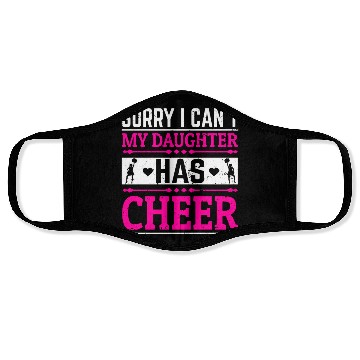 Discover My Daughter Cheer Mom Cheerleading Mother's Day Face Masks