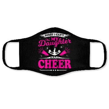 Discover My Daughter Cheer Mom Cheerleading Mother's Day Face Masks