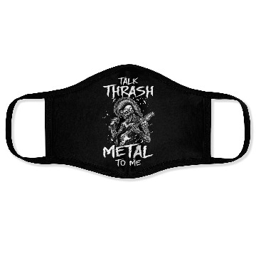 Discover Metalhead Art for Trash Metal Fan Face Masks