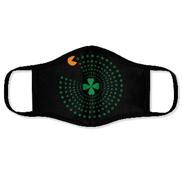 Discover St Patrick Pacman Face Masks
