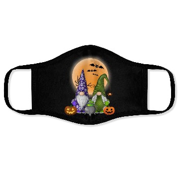 Discover Gnome Witch Halloween Pumpkin Autumn Fall Holiday Face Masks