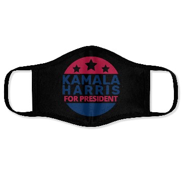Discover Kamala Harris For President Button 2024 Face Masks