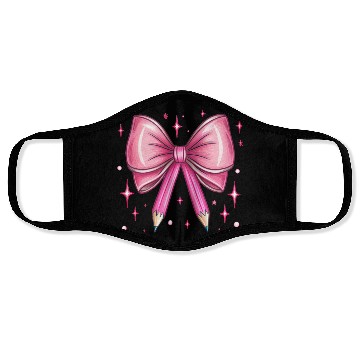 Discover Back to School Coquette Face Masks