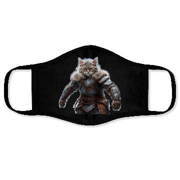 Discover VIking cat Valhalla calling Face Masks
