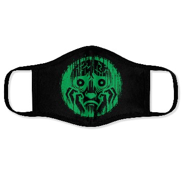 Discover Green Anxiety Portrait Face Masks