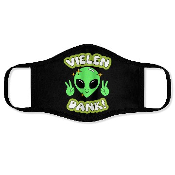 Discover Vielen Dank alien Face Masks