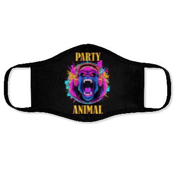 Discover Party Animal Gorilla Style - Face Masks Design