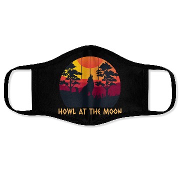 Discover Howling At The Moon Face Masks