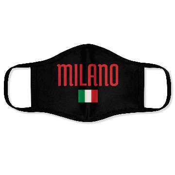 Discover Vivid Milan Italy Flag Pattern Face Masks