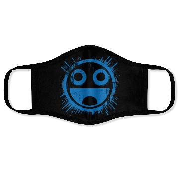 Discover Blue Joyful Face Face Masks