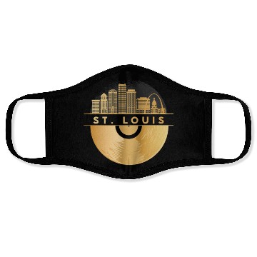 Discover Vinyl-Record-Player Disco-Music Face Masks