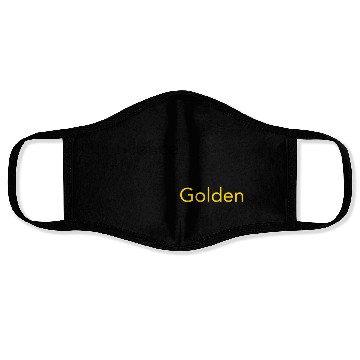 Discover Silence is Golden Black Face Masks