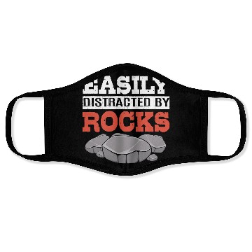 Discover Funny Earth Science Easily Distracted By Rocks Face Masks