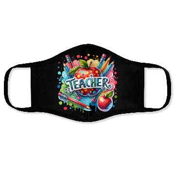Discover Colorful Polka Dot Teacher Face Masks